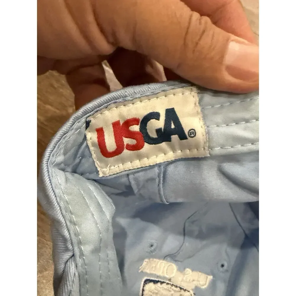 US Open Golf Pebble Beach 2019 Blue Adjustable Strapback Hat Cap USGA Member